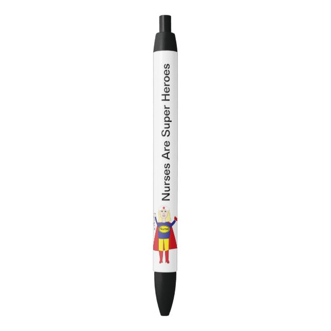 Nurse Super Hero Funny Personalize Pen (Front Vertical)