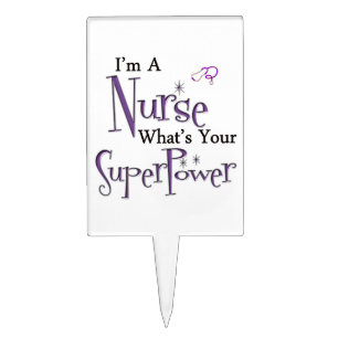 Nurse Superpower Cake Topper