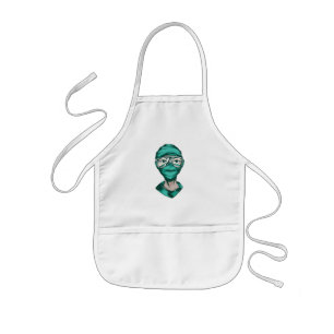 Nurse svg with Face Mask Kids' Apron