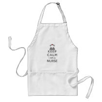Nurse Symbol Keep Calm I am a Nurse Adult Apron