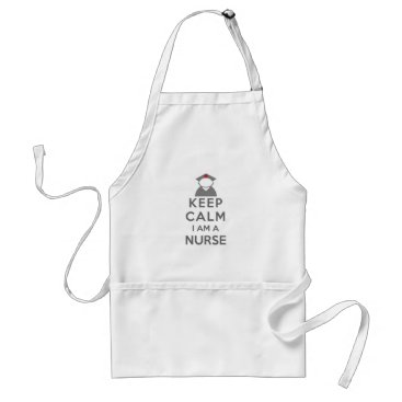 Nurse Symbol Keep Calm I am a Nurse Adult Apron