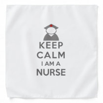 Nurse Symbol Keep Calm I am a Nurse Bandana