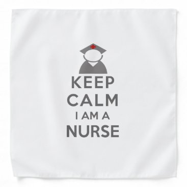 Nurse Symbol Keep Calm I am a Nurse Bandana
