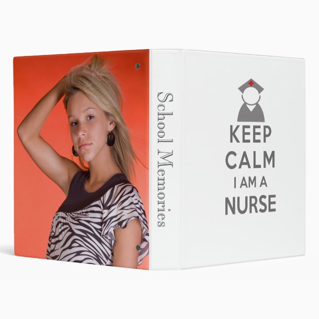Nurse Symbol Keep Calm I am a Nurse Binder (Background)