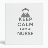 Nurse Symbol Keep Calm I am a Nurse Binder (Front)