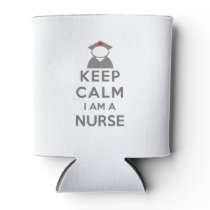 Nurse Symbol Keep Calm I am a Nurse Can Cooler