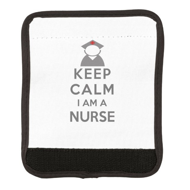 Nurse Symbol Keep Calm I am a Nurse Luggage Handle Wrap (Front)