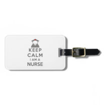 Nurse Symbol Keep Calm I am a Nurse Luggage Tag