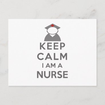 Nurse Symbol Keep Calm I am a Nurse Postcard