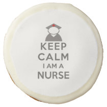Nurse Symbol Keep Calm I am a Nurse Sugar Cookie