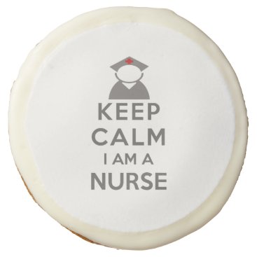 Nurse Symbol Keep Calm I am a Nurse Sugar Cookie