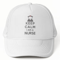 Nurse Symbol Keep Calm I am a Nurse Trucker Hat