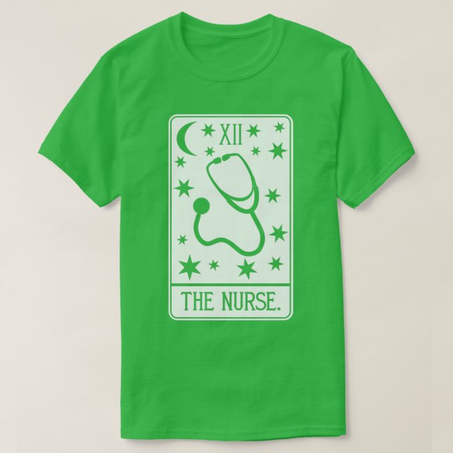 Nurse Tarot Card Anesthesist School RN Er Practiti T-Shirt (Design Front)