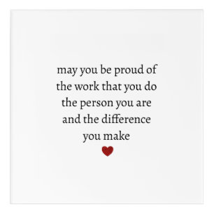 Nurse teacher mother appreciation pround Thank Acrylic Print