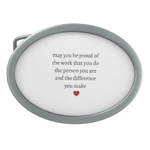 Nurse teacher mother appreciation pround Thank Belt Buckle