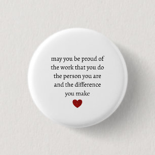 Nurse teacher mother appreciation pround Thank Button