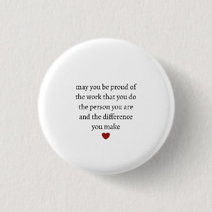 Nurse teacher mother appreciation  pround Thank   Button