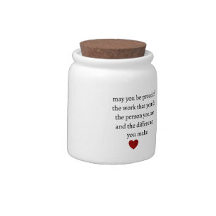 Nurse teacher mother appreciation pround Thank Candy Jar