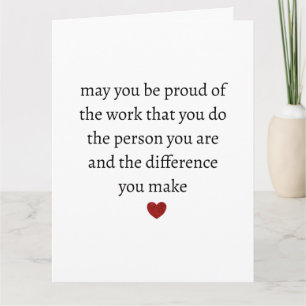 Nurse teacher mother appreciation pround Thank Card