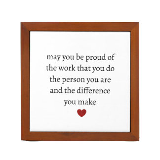 Nurse teacher mother appreciation pround Thank Desk Organizer