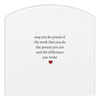 Nurse teacher mother appreciation  pround Thank   Door Sign