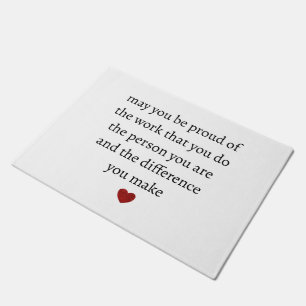 Nurse teacher mother appreciation  pround Thank   Doormat