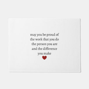 Nurse teacher mother appreciation  pround Thank   Doormat