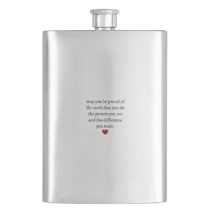 Nurse teacher mother appreciation pround Thank Flask
