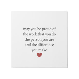 Nurse teacher mother appreciation pround Thank Gallery Wrap
