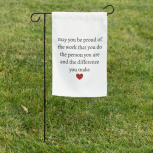 Nurse teacher mother appreciation  pround Thank   Garden Flag