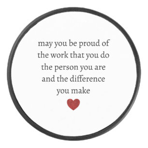 Nurse teacher mother appreciation pround Thank Hockey Puck