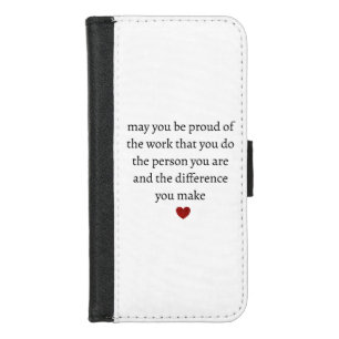 Nurse teacher mother appreciation pround Thank iPhone 8/7 Wallet Case