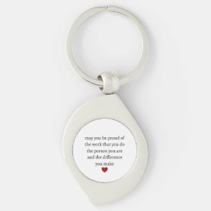 Nurse teacher mother appreciation pround Thank Keychain