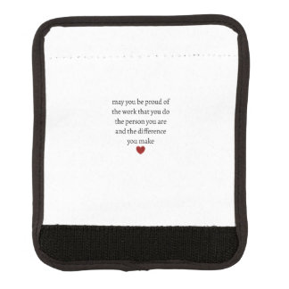 Nurse teacher mother appreciation  pround Thank   Luggage Handle Wrap