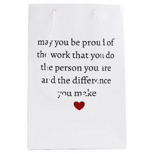 Nurse teacher mother appreciation pround Thank Medium Gift Bag