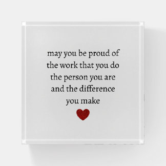 Nurse teacher mother appreciation pround Thank Paperweight