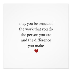 Nurse teacher mother appreciation  pround Thank   Photo Print