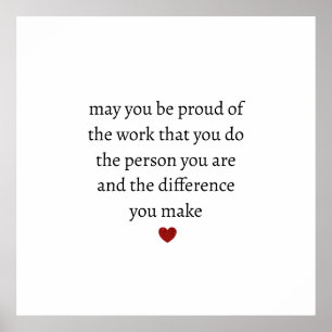 Nurse teacher mother appreciation pround Thank Poster