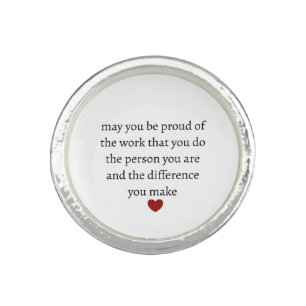 Nurse teacher mother appreciation  pround Thank   Ring