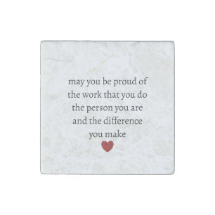Nurse teacher mother appreciation pround Thank Stone Magnet