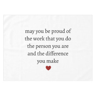 Nurse teacher mother appreciation pround Thank Tablecloth