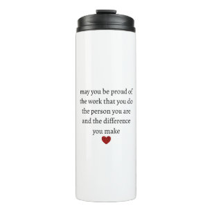 Nurse teacher mother appreciation pround Thank Thermal Tumbler