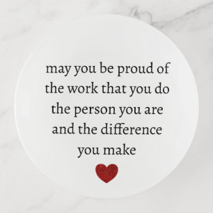 Nurse teacher mother appreciation pround Thank Trinket Tray
