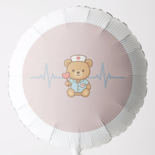 Nurse Teddy Bear Party Balloon