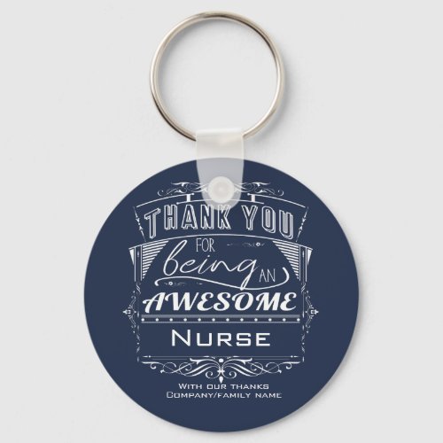Nurse Thank You Appreciation Keychain