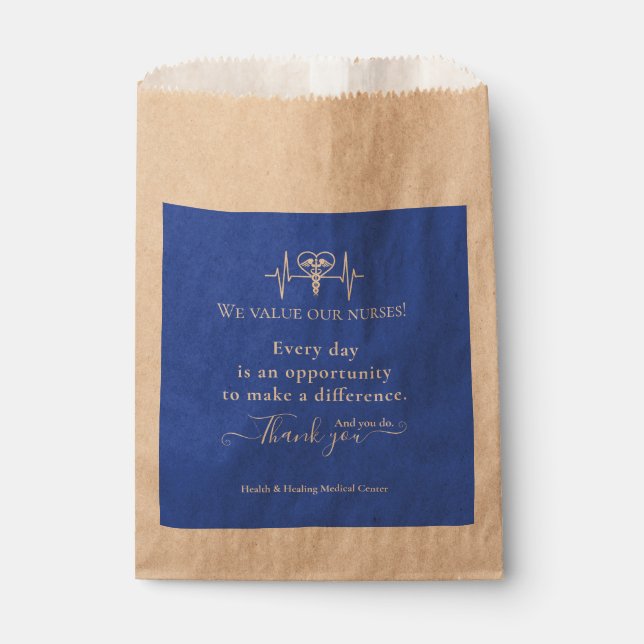 Nurse Thank You Appreciation Week Month Bulk Favor Bag (Front)