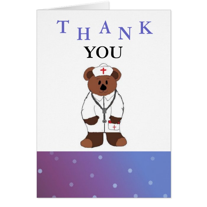 Nurse Thank You Card | Zazzle