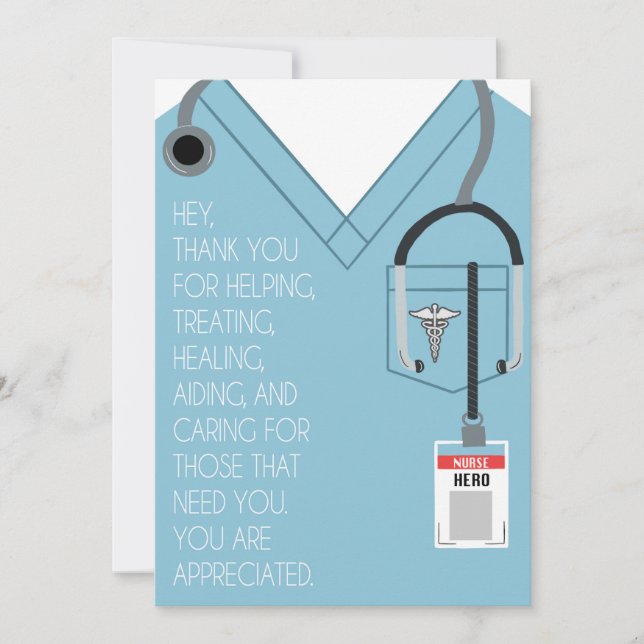 Nurse Thank You Card (Front)