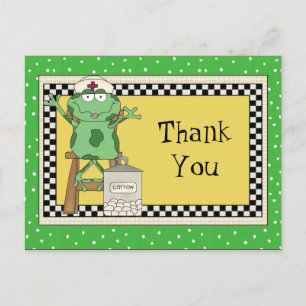 Nurse Thank You cartoon postcard