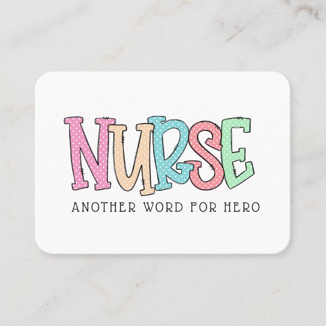 Nurse Thank You Covid Random Act of Kindness Card (Front)